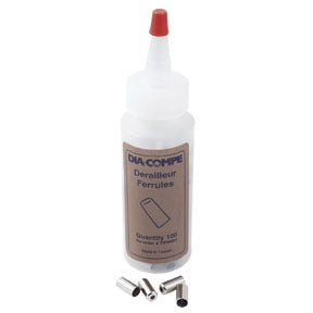 Load image into Gallery viewer, Cane Creek Derail Ferrules 5mm - Chrome 100/Count
