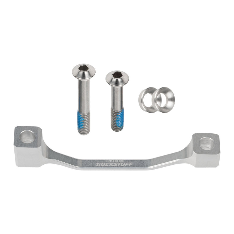 Load image into Gallery viewer, Trickstuff +20 PM 74mm Caliper Adapter PM 203 Silver