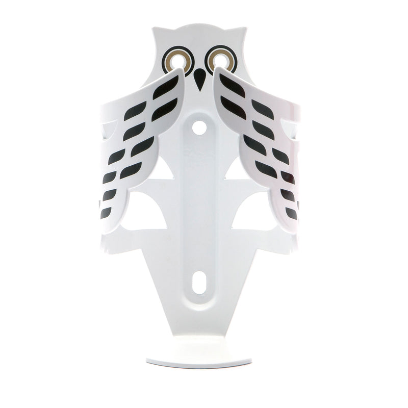 Load image into Gallery viewer, Portland Design Works The Snow Owl Cage Bottle Cage White/Gold