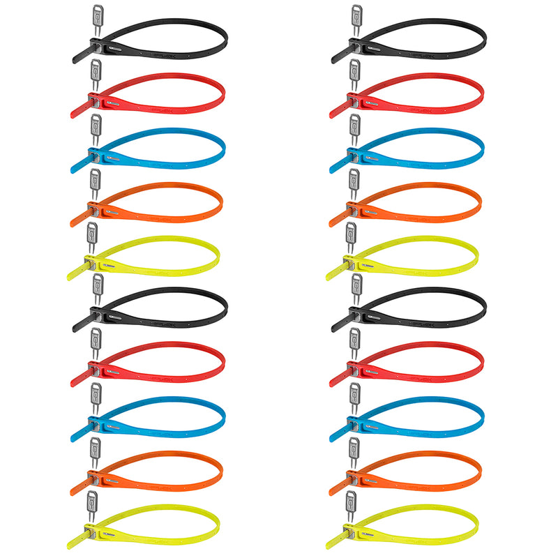 Load image into Gallery viewer, Hiplok Z Lok 20 Count Zip Key Lock Multi Color