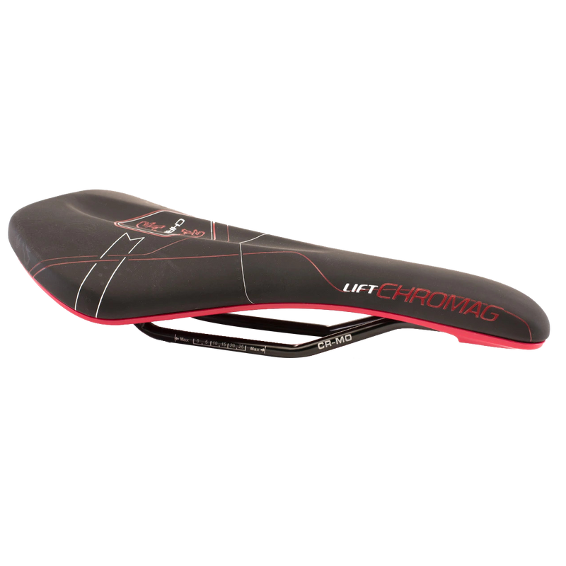 Load image into Gallery viewer, Chromag Lift Saddle Synth Top CrMo Rails - Black/Red