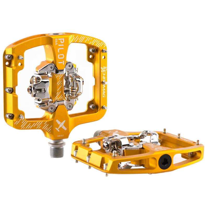 Load image into Gallery viewer, Chromag Pilot BA SPD Pedals Gold