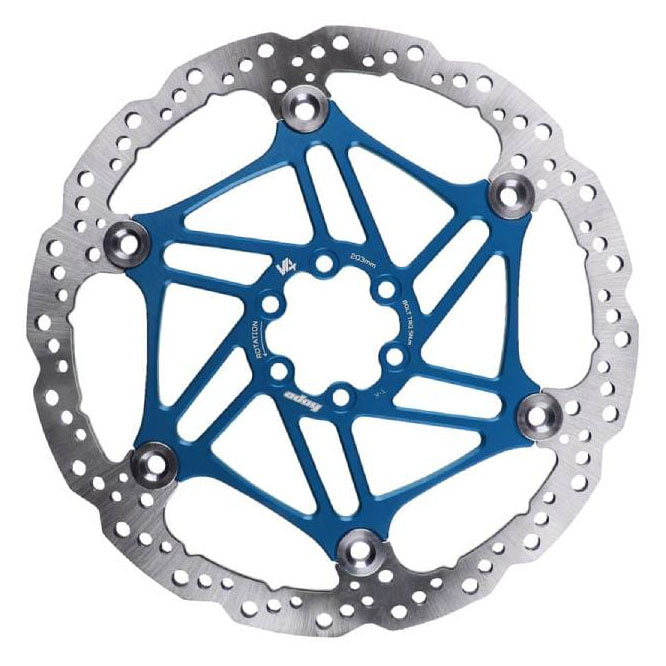 Load image into Gallery viewer, Hope V4 Vented Disc Rotor 6-Bolt Float/Wave 203mm Blue