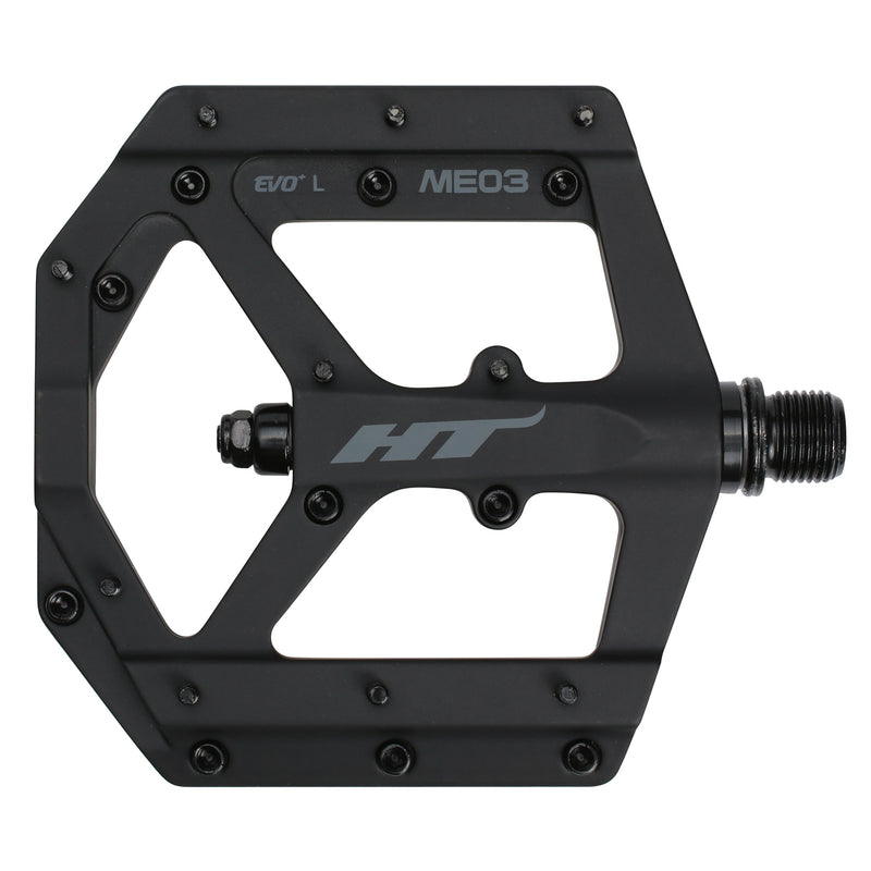 Load image into Gallery viewer, HT Pedals ME03 Evo+ Platform Pedals CrMo - Stealth Black