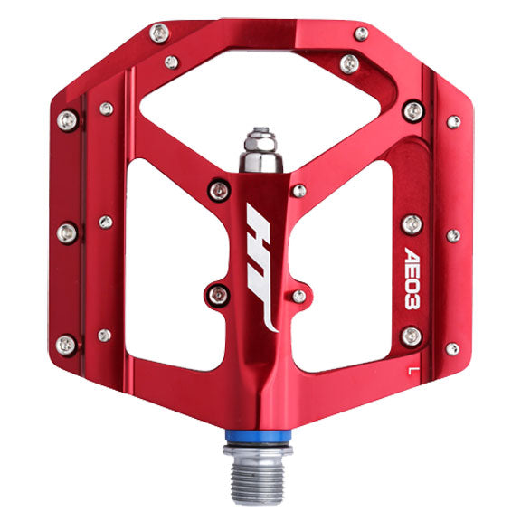 Load image into Gallery viewer, HT Pedals AE03 Evo+ Platform Pedals CrMo - Red