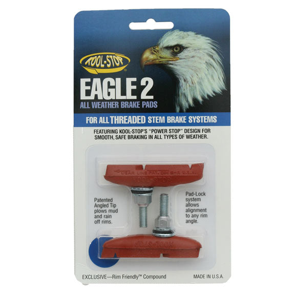 Load image into Gallery viewer, Kool Stop Eagle-Claw 2 Pads Threaded - Salmon