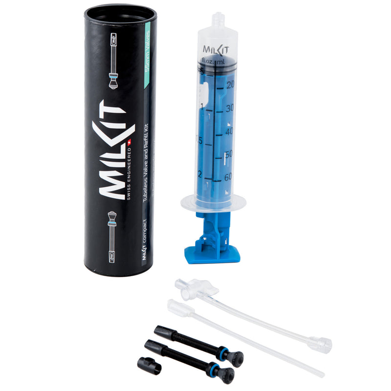 Load image into Gallery viewer, MilKit Compact Tubeless Valve and Applicator Kit - 55mm