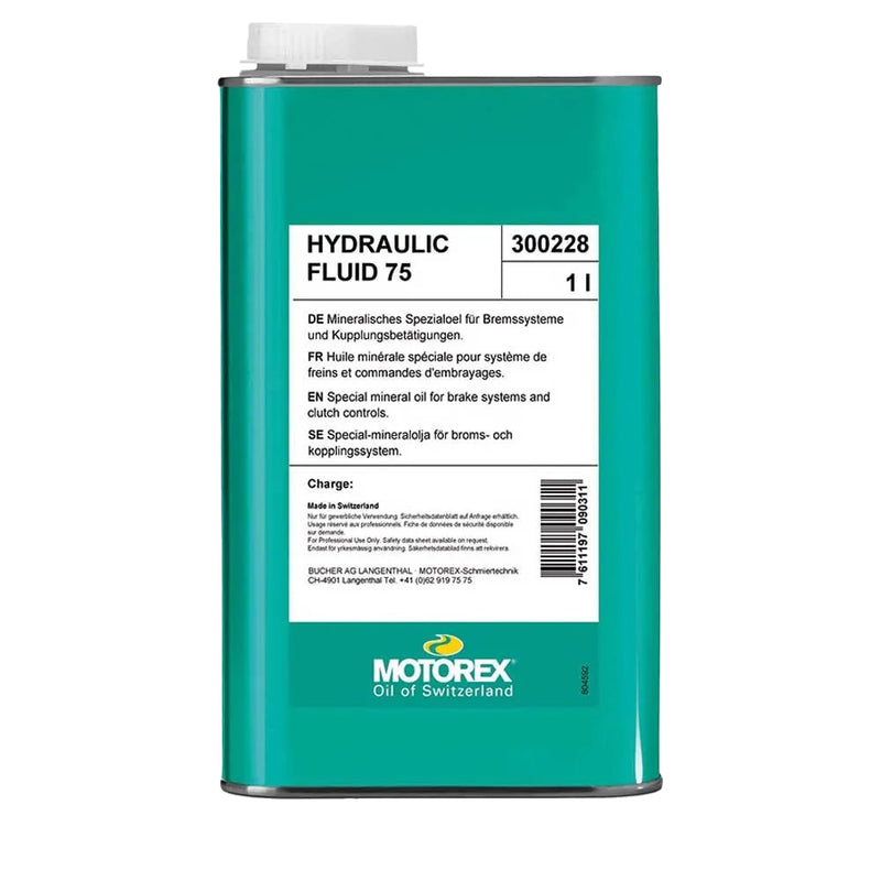 Load image into Gallery viewer, Motorex Bike 75 Mineral Oil Hydraulic Fluid 1L