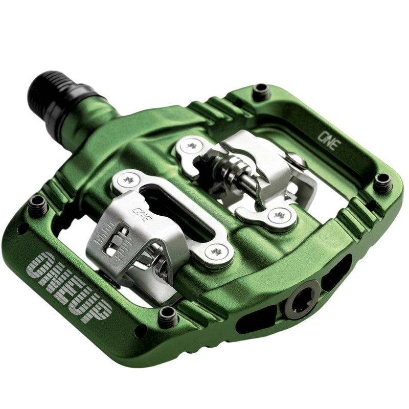 Load image into Gallery viewer, OneUp Components Clip Pedals CrMo Dark Green