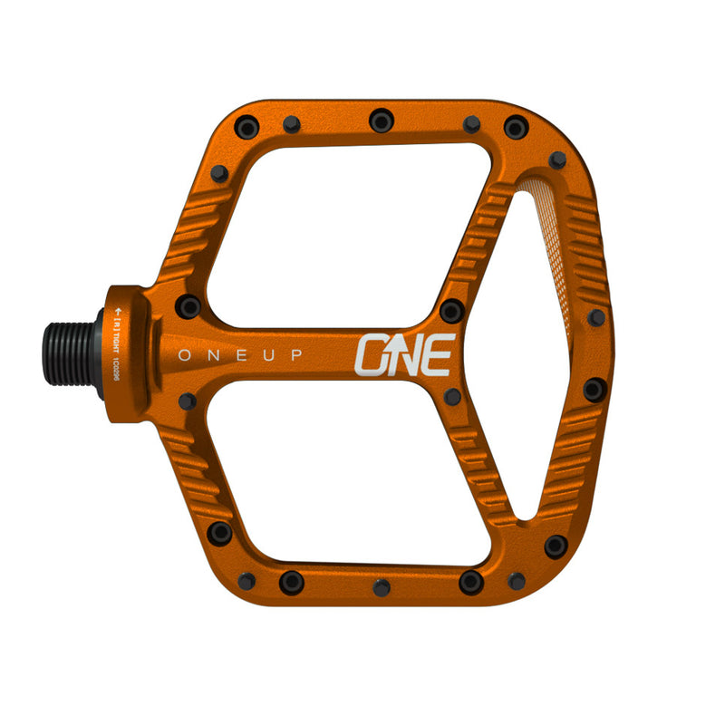 Load image into Gallery viewer, OneUp Components Aluminum Platform Pedals Orange