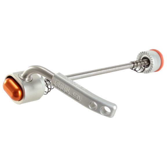 Load image into Gallery viewer, Paul Components Quick Release Skewer 100mm Front Silver w/Orange