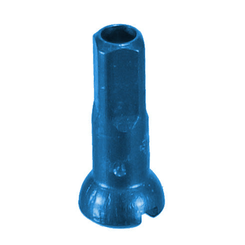 Load image into Gallery viewer, Sapim Secure Lock Alloy Nipple 14g/14mm Blue 100/Count
