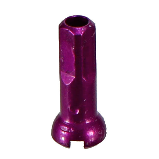 Load image into Gallery viewer, Sapim Secure Lock Alloy Nipple 14g/14mm Purple 100/Count