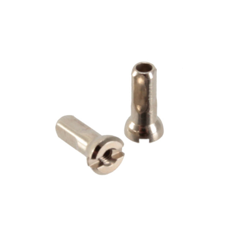 Load image into Gallery viewer, Sapim Secure Lock Brass Nipple 14g/12mm Silver 100/Count