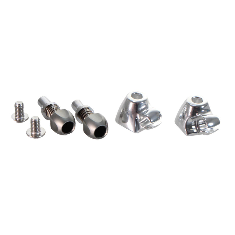 Load image into Gallery viewer, Interloc Racing Design QR Cable Stop Adjusters Pair - Silver