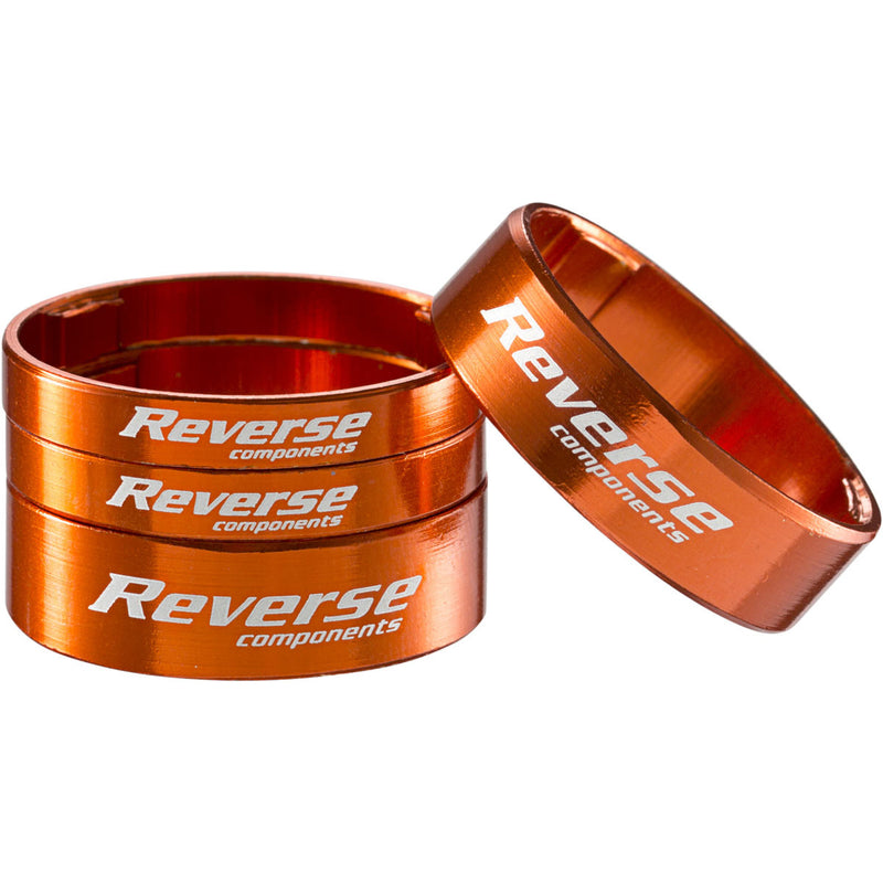 Load image into Gallery viewer, Reverse Ultralight Headset Spacer Set Set/4 Orange