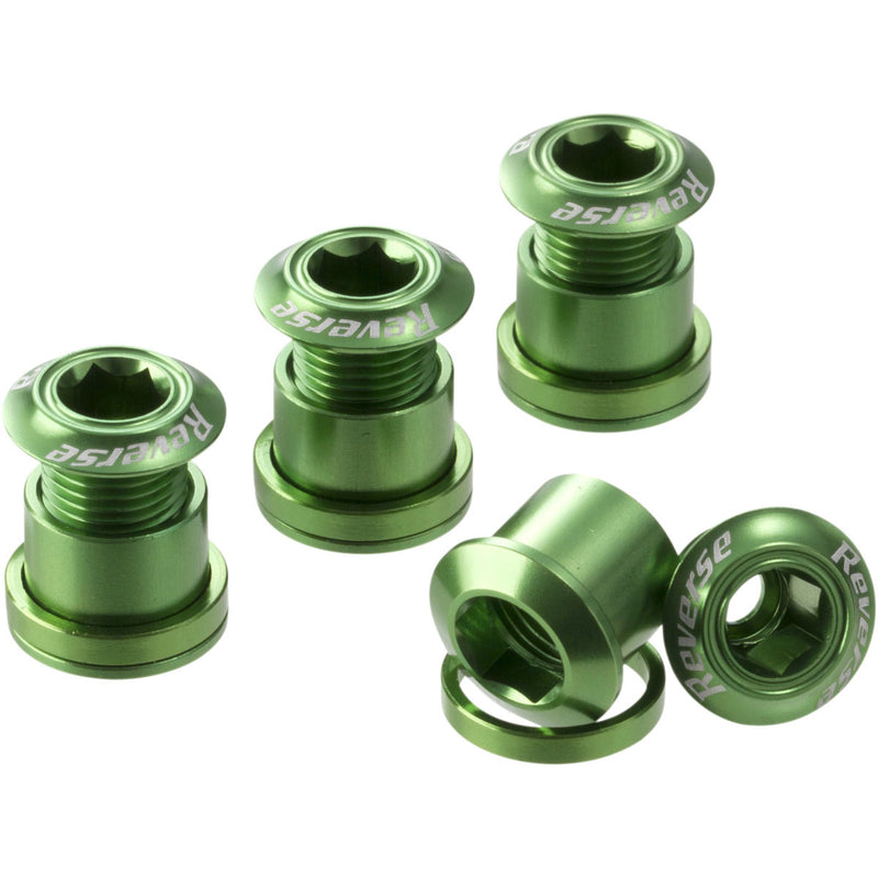 Load image into Gallery viewer, Reverse Chainring Bolt Set 8pc - Green