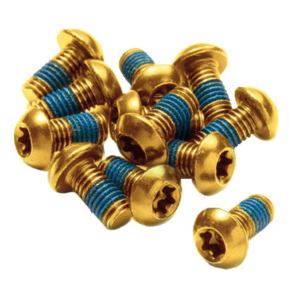 Load image into Gallery viewer, Reverse Disc Rotor Bolts M5x10 12/Pack - Gold