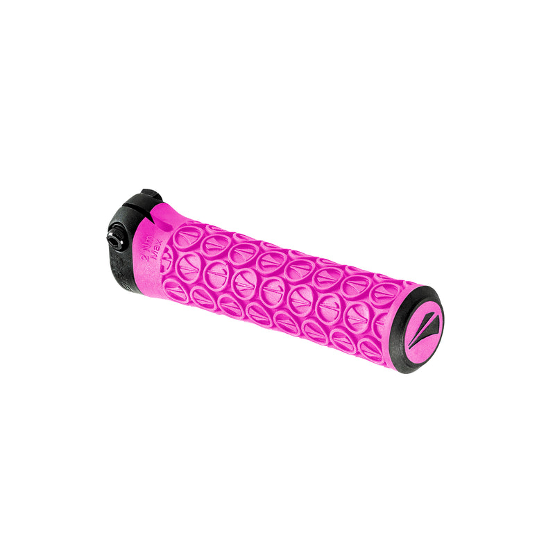 Load image into Gallery viewer, SDG Slater Jr Lock-On MTB Grips - Neon Pink/Blk