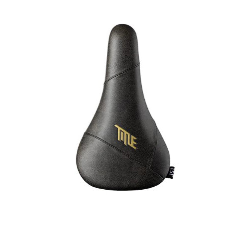 Load image into Gallery viewer, Title JS1 Saddle CrMO Rails Black/ Gold Crackle