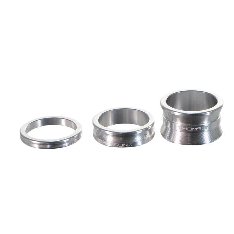 Load image into Gallery viewer, Thomson Aluminum Headset Spacer Pack 1-1/8" Silver 3/Count