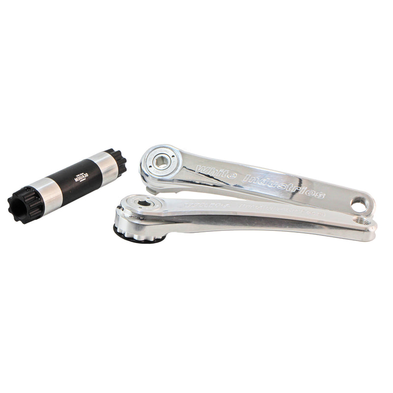 Load image into Gallery viewer, White Industries M30 Mountain Cranks 30mm Spindle 165mm Silver