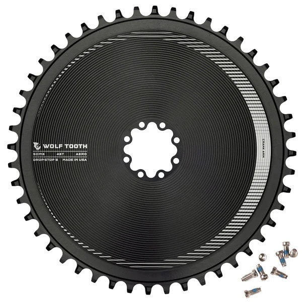 Load image into Gallery viewer, Wolf Tooth Components Aero Chainring 8-Bolt Drop-Stop B 48T Blk