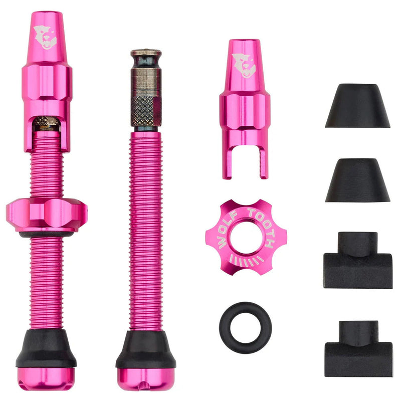 Load image into Gallery viewer, Wolf Tooth Components Tubeless Valve Stem Kit Clik Valve 44mm Pink