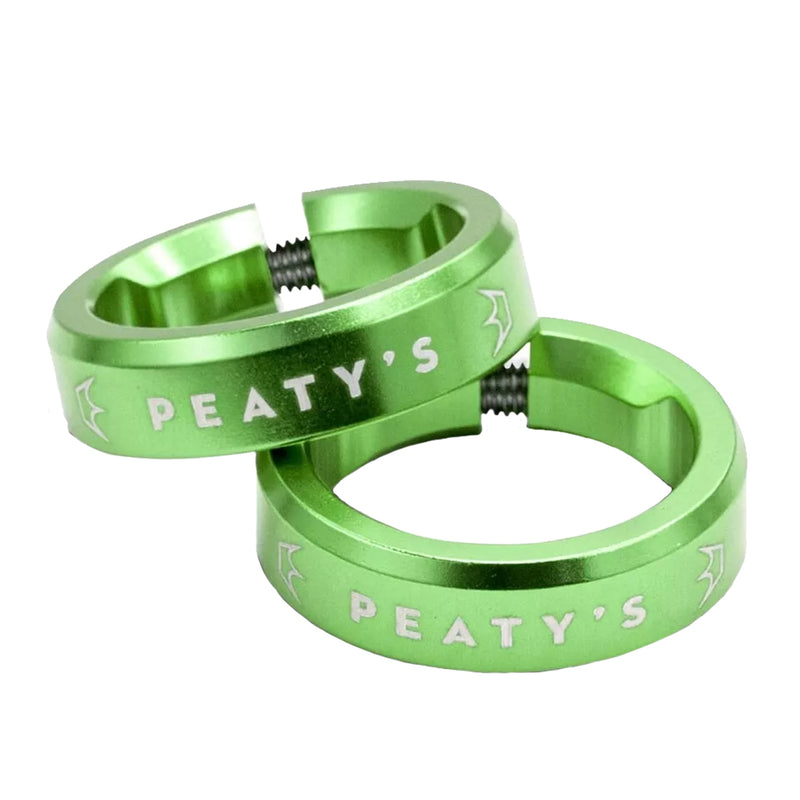 Load image into Gallery viewer, Peaty's Monarch Grip Lockrings Pair Emerald
