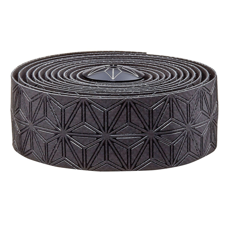 Load image into Gallery viewer, Supacaz Super Sticky Kush Handlebar Tape Black w/Blk Plugs