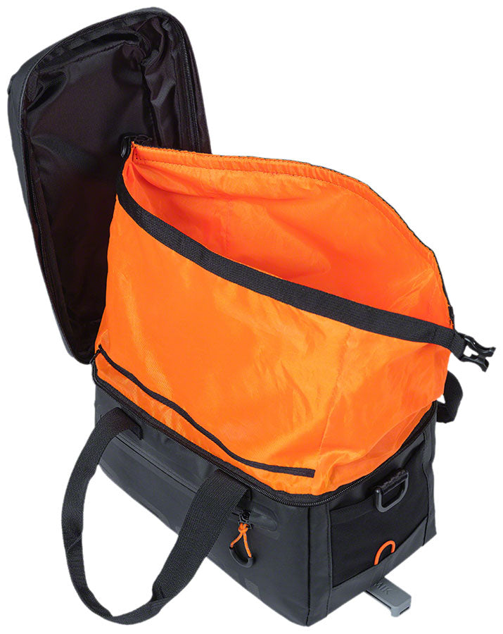 Load image into Gallery viewer, Basil Miles Trunk Bag - 7L MIK Mount  Black/Orange
