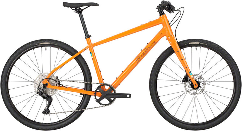 Load image into Gallery viewer, Salsa Journeyer 2.1 Flat Bar Deore 10 650 Bike - 650b Aluminum Orange XL
