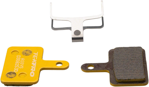 Tektro A10YS Disc Brake Pad - Metal/Ceramic Compound For Use With 2-Piston Calipers YLW