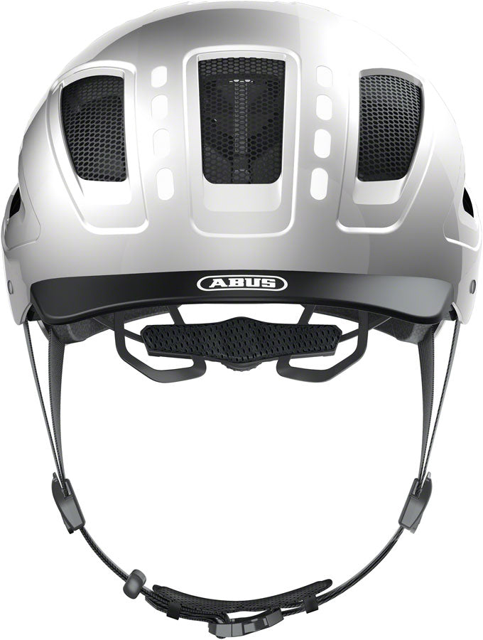 Load image into Gallery viewer, Abus Hyban 2.0 LED Helmet - Signal Silver Medium
