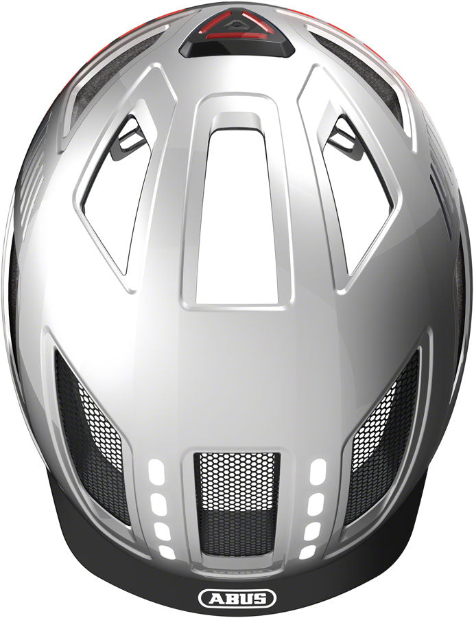 Load image into Gallery viewer, Abus Hyban 2.0 LED Helmet - Signal Silver Medium

