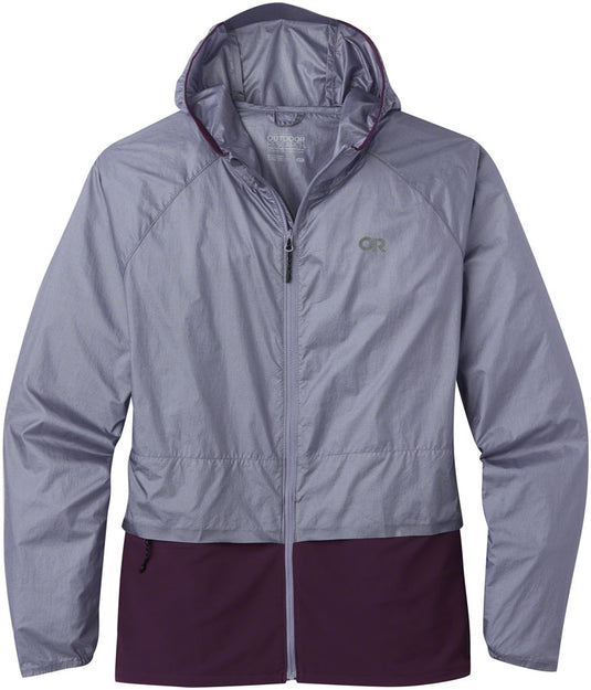 Outdoor Research Helium Wind Hoodie - Haze/Blueberry Womens Small