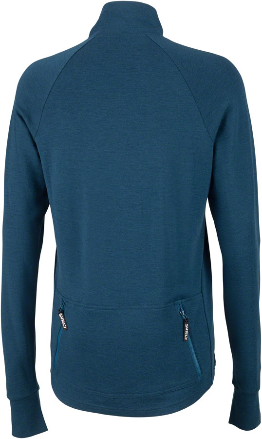 Load image into Gallery viewer, Surly Merino Wool Jersey - Navy Long Sleeve Mens Small
