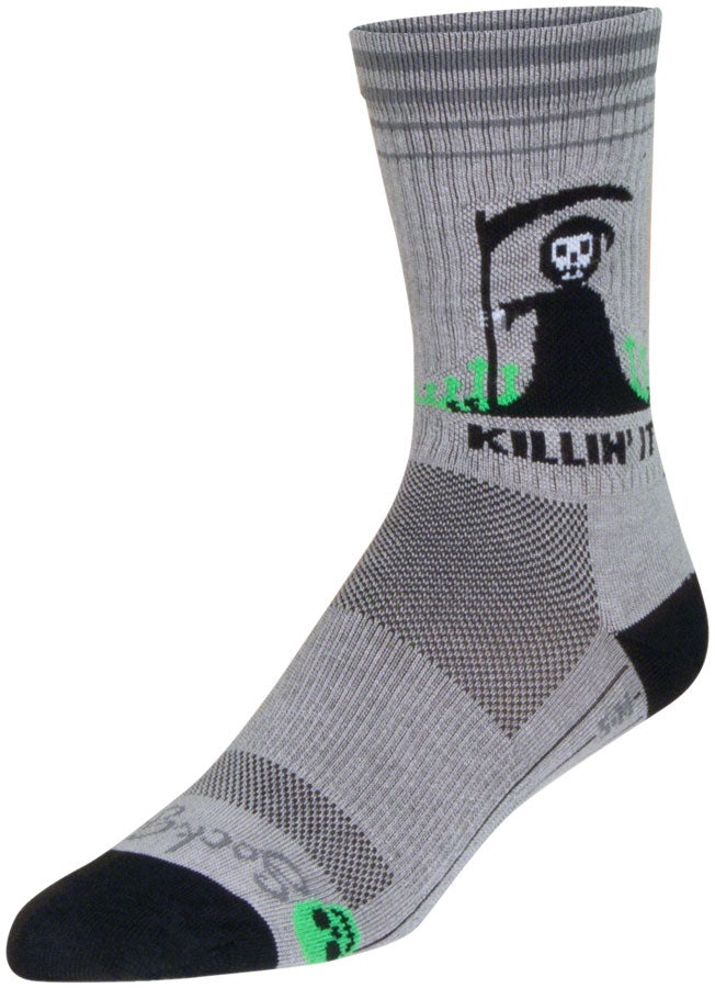 Load image into Gallery viewer, SockGuy Killin It Crew Sock - 6&quot; Large/X-Large
