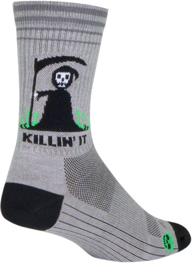 Load image into Gallery viewer, SockGuy Killin It Crew Sock - 6&quot; Large/X-Large
