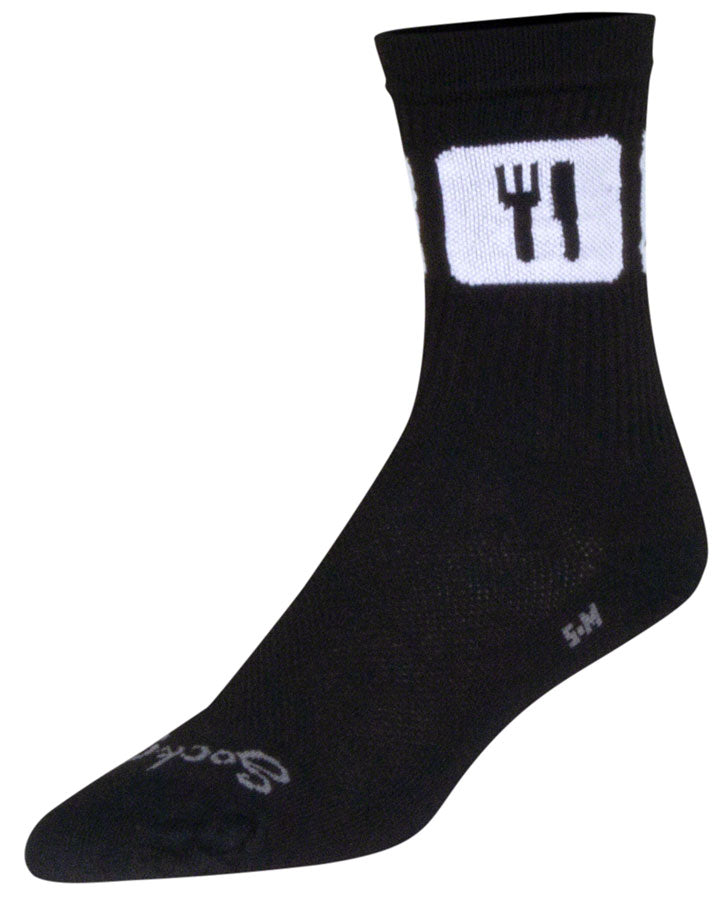 Load image into Gallery viewer, SockGuy Crew Repeats Socks - 6&quot; Black Large/X-Large
