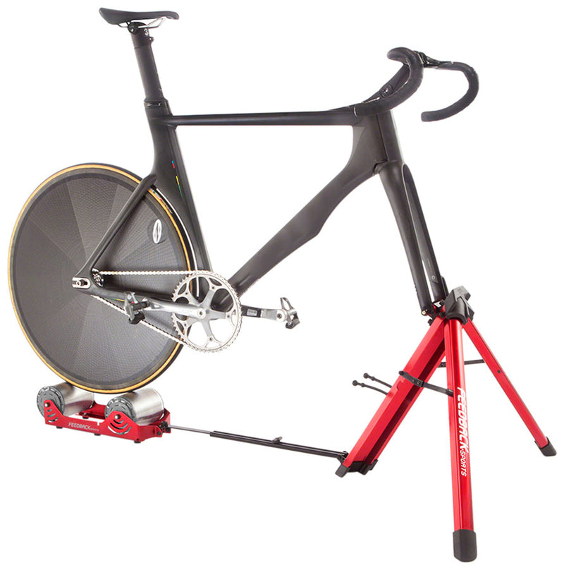 Load image into Gallery viewer, Feedback Sports Omnium Zero-Drive Rear Wheel Trainer - Fork Mount No Resistance Red
