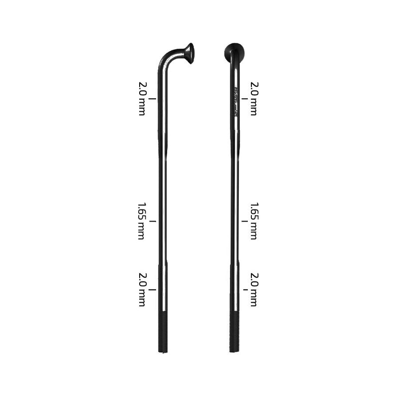 Load image into Gallery viewer, Zipp Sapim D-Light Spokes J-Bend Black 280mm 3pcs
