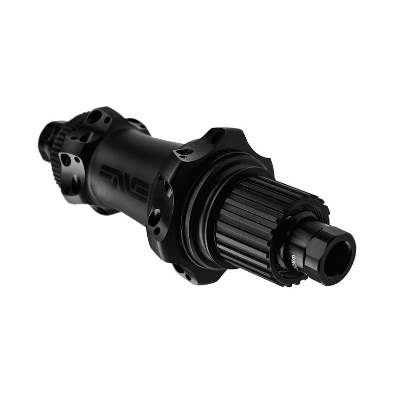 Load image into Gallery viewer, ENVE INNERDRIVE CL Rear Disc Hub Rear 24H 12mm TA 142mm Shimano Micro Spline Black
