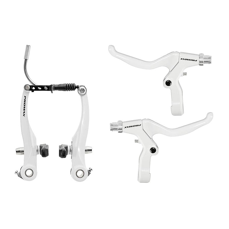 Load image into Gallery viewer, Promax TX V-Brake and Lever Set Front and Rear White
