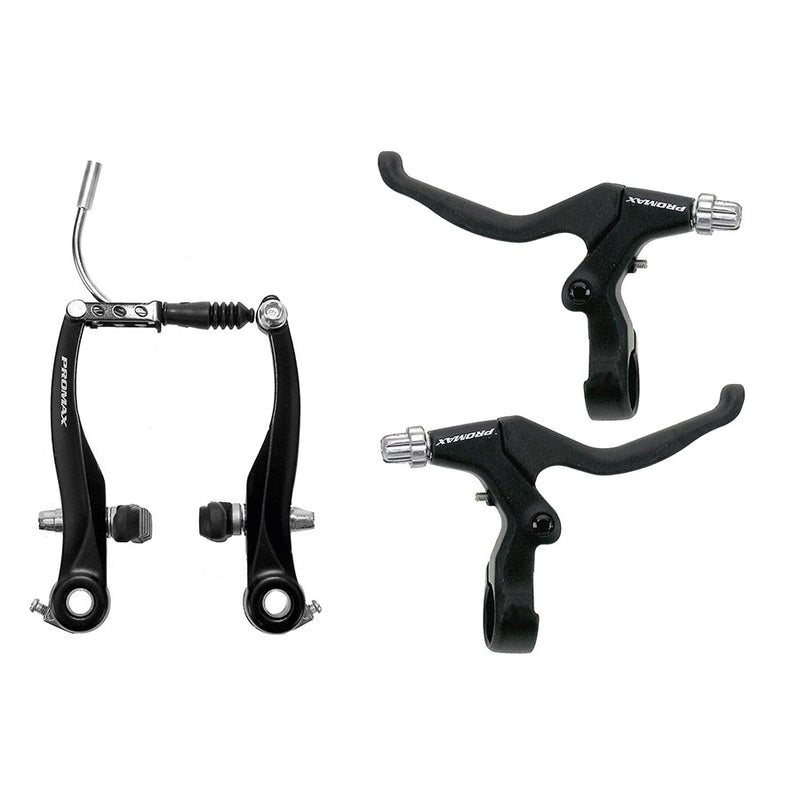 Load image into Gallery viewer, Promax TX V-Brake and Lever Set Front and Rear Black
