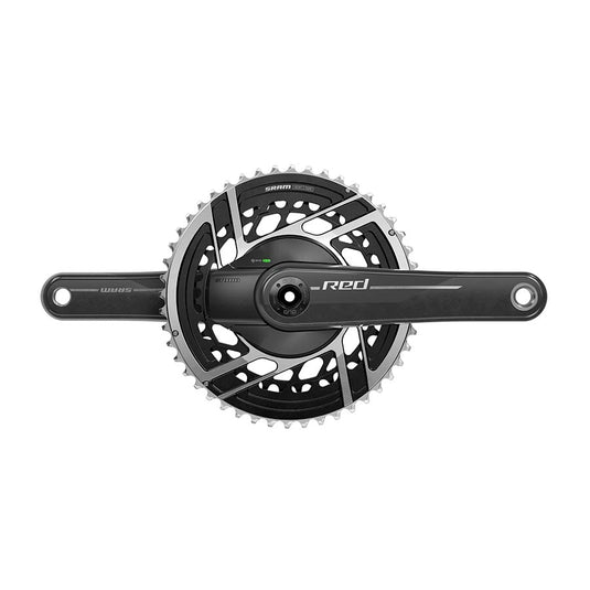 SRAM Red AXS 2x Power Meter E1 Power Meter Crankset Speed: 12 Spindle: 28.99mm BCD: Direct Mount SRAM 8 Bolt 50/37 DUB 160mm Black Road