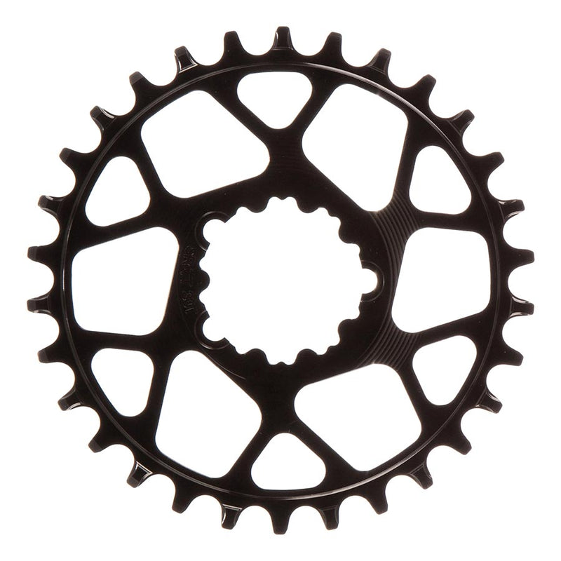 Load image into Gallery viewer, Works Components SRAM GXP Direct Mount Chainring Teeth: 30 Speed: 12 BCD: Direct Mount SRAM 3 Bolt Front 7075-T6 Aluminum Black
