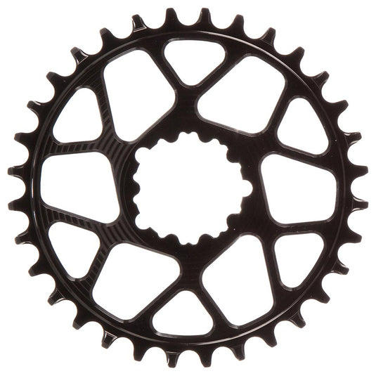 Works Components SRAM GXP Direct Mount Chainring Teeth: 32 Speed: 12 BCD: Direct Mount SRAM 3 Bolt Front 7075-T6 Aluminum Black