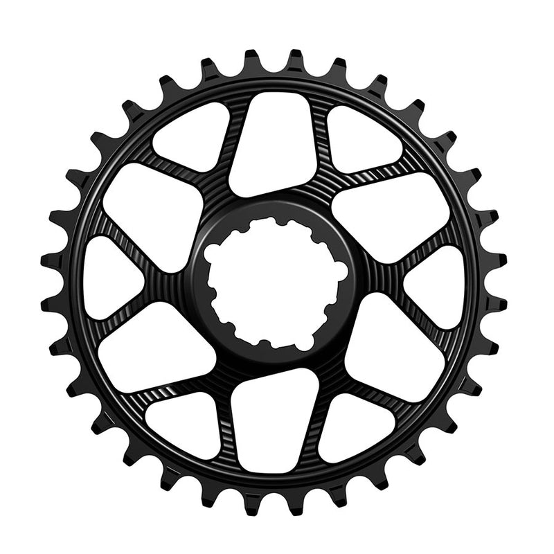 Load image into Gallery viewer, Works Components SRAM GXP Direct Mount Chainring Teeth: 34 Speed: 12 BCD: Direct Mount SRAM 3 Bolt Front 7075-T6 Aluminum Black
