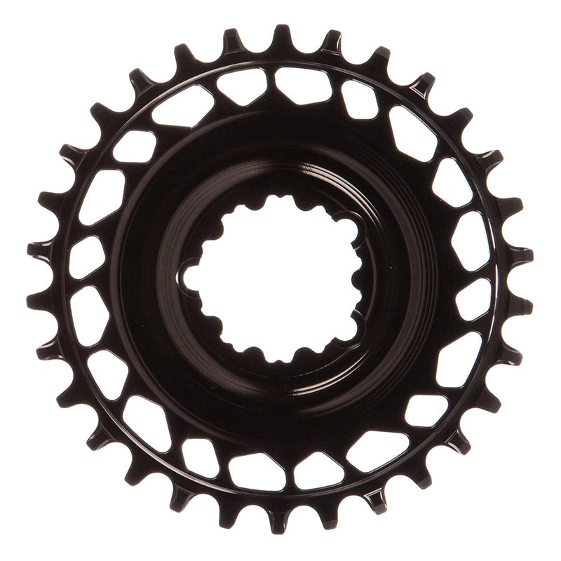 Load image into Gallery viewer, Works Components GEO SRAM GXP Chainring Teeth: 30 Speed: 12 BCD: Direct Mount SRAM 3 Bolt Front 7075-T6 Aluminum Black
